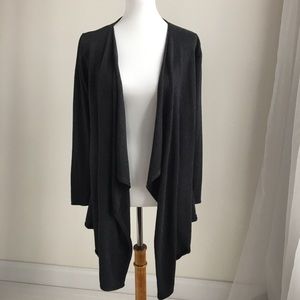 Asymmetrical cardigan sweater